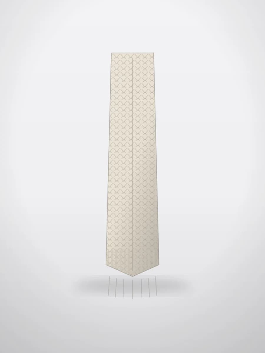 شال سپیده به رنگ استخوانی از مجموعهٔ AKKNITTING