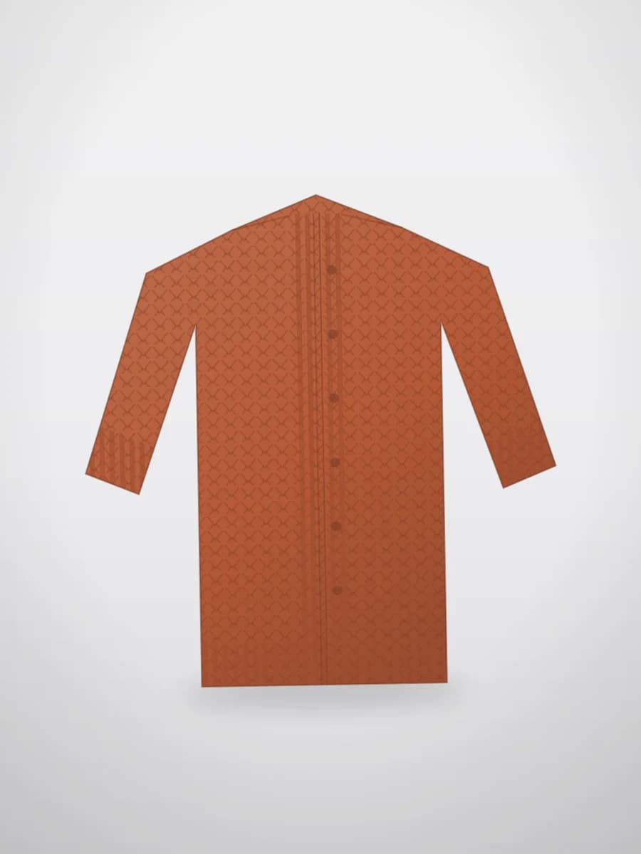 ژاکت هیزم به رنگ آجری از مجموعهٔ AKKNITTING