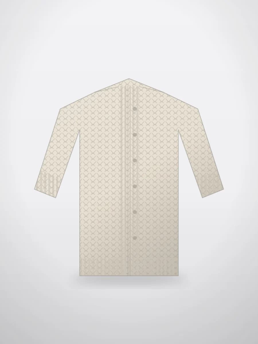 ژاکت فانوس به رنگ استخوانی از مجموعهٔ AKKNITTING